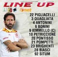 Catanzaro-Sampdoria: la formazione iniziale dei giallorossi - UsCatanzaro.net