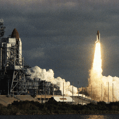 Columbia Waits, Discovery Launches
