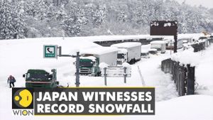 Record Snowfall Paralyzes Transportation In Niigata City