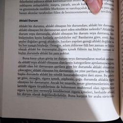 Prof. Dr. Ahmet Arslan "Felsefeye Giriş" adlı eserinde, adam öldürme ve sigara içme örneğinde ne anlatmak istemiş?