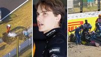 F1 mayhem as Aussie wipes out at 331km/h; FOUR red flags amid Piastri statement