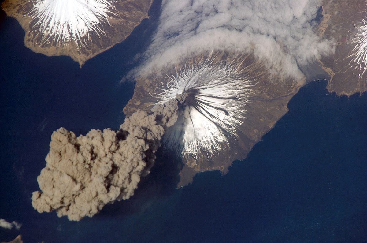 An Alaskan Volcano Erupts