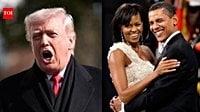 Donald Trump posts AI video depicting Barack and Michelle Obama as monkeys; Democrats condemn post as racist - The Times of India