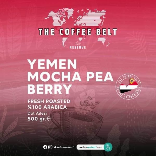 Yemen Mocha Pea Berry Yöresel Kahve 1000 gr.