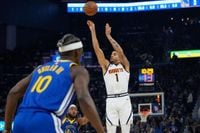 Aaron Gordon, Russell Westbrook lead undermanned Nuggets past Warriors 114-105