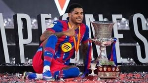 Barcelona Celebrate Super Cup Triumph As Rashford Future Sparks Transfer Frenzy