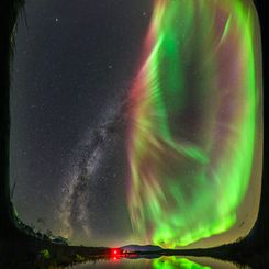  Milky Way Auroral Flower 