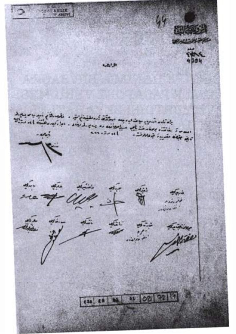 Latife Hanım'ın güvenliği için "Fatma Sadık" adıyla pasaport verilmesi hakkında bakanlar kurulu kararı. 24 Ekim 1926