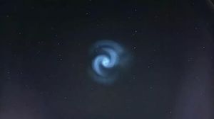 Mysterious Blue Spiral Lights Up French Skies Amid Rocket Launch