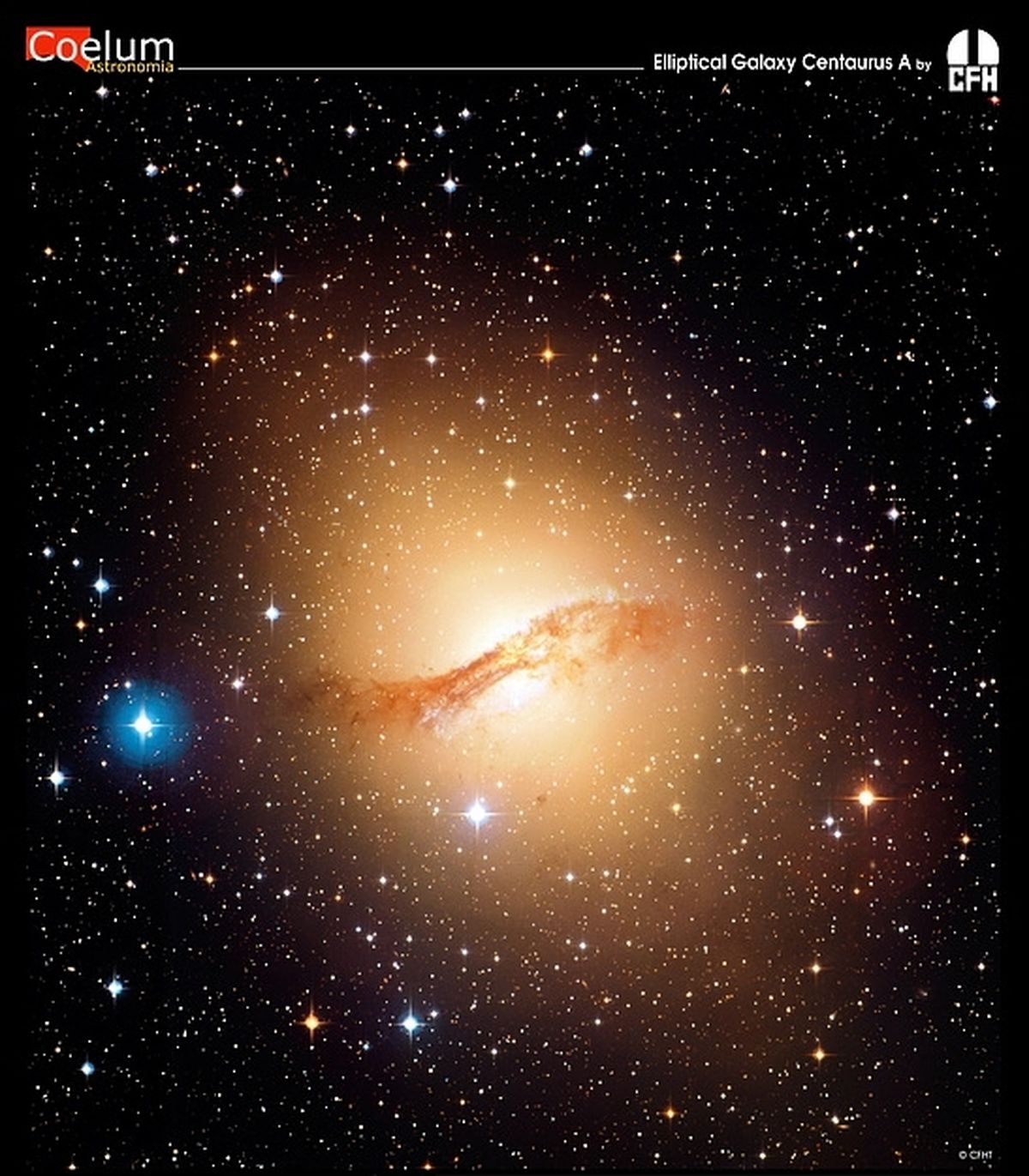 Elliptical Galaxy Centaurus A from CFHT