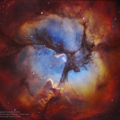  In the Center of the Trifid Nebula 