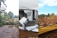 Ventos entre 80 e 100 km/h: microexplosão é confirmada em Chapecó