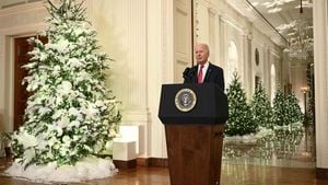 Biden Celebrates Holiday Spirit At Last Christmas Tree Lighting