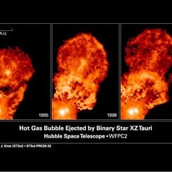 XZ Tauri Sistemi Gaz Kabarcığı Fırlatıyor