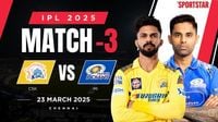 CSK vs MI Live Score, IPL 2025 updates: Mumbai Indians 76/3 (9 overs); Tilak, Suryakumar rebuild innings