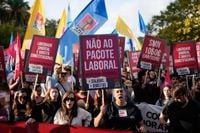 Tens of thousands in Portugal protest proposed labor reforms