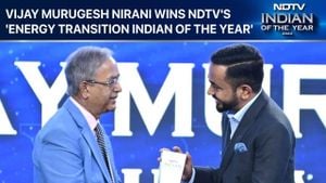 Vijay Murugesh Nirani Wins NDTV Indian Of The Year Award For Energy Transition