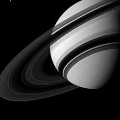 Saturn's Rings from the Dark Side