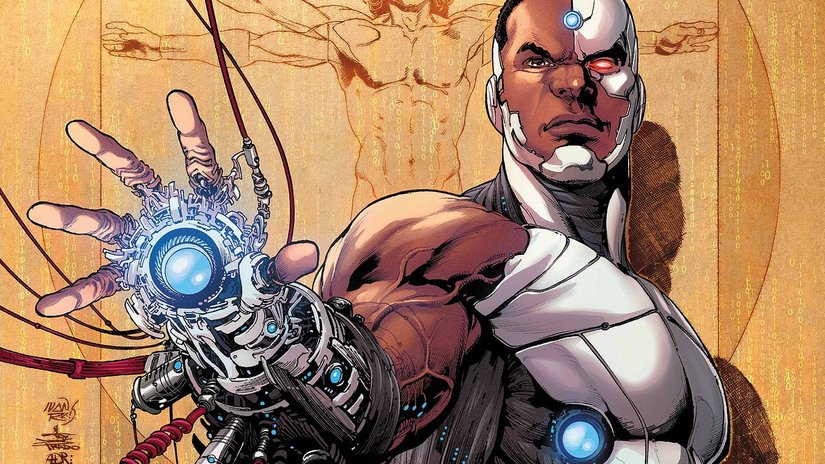 Cyborg deyince, birçok kişinin aklına DC Comics tarafından yaratılan bilim kurgu ürünü Cyborg karakteri gelir. Cyborg, gerçek adı Victor Stone olan bir süper kahramandır. İlk kez 1980 yılında "DC Comics Presents" dergisinin 26. sayısında ortaya çıkmıştır ve Marv Wolfman ile George Pérez tarafından yaratılmıştır.