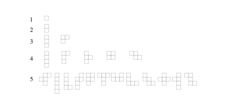 Poliominolarla oluşturulabilecek farklı formlar