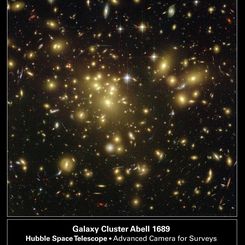 Galaxy Cluster Abell 1689 Warps Space