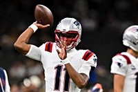 Patriots take Drake Maye out with big third-quarter lead
