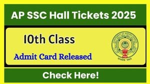 Andhra Pradesh SSC Exam 2025 Hall Tickets Released