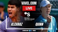 Alcaraz vs Quinn LIVE Score Updates (6-2 6-6) | 04/15/2025