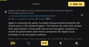 Apple's Encryption Removal Raises Red Flags Over Digital Privacy