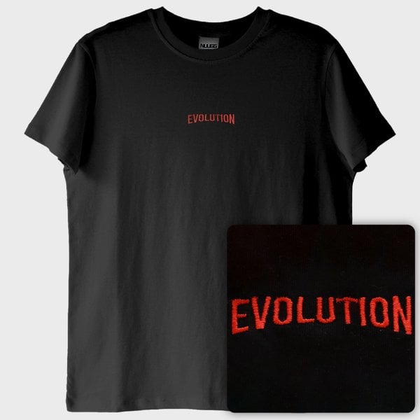 Evolution: Evrim T-Shirt (Nakış, %100 Pamuk)