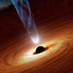 Spin up of a Supermassive Black Hole