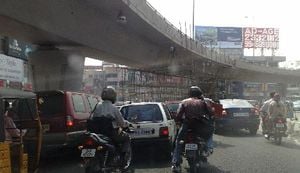 Traffic Jam Erupts After Army Truck Breaks Down