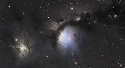 Orion'da M78 ve Işığı Yansıtan Toz Bulutları
