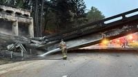 Cleanup begins after I-20 overpass bridge collapse; Vaucluse Road may stay closed for months