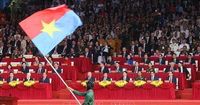 Hình ảnh Lễ kỷ niệm, diễu binh, diễu hành 50 năm thống nhất đất nước