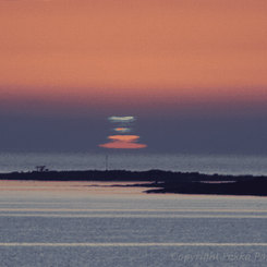 A Green Flash from the Sun