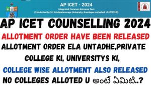 AP ICET 2024 Phase 1 Seat Allotment Results Released