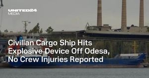 Cargo Ship NS Pride Damaged By Black Sea Explosion