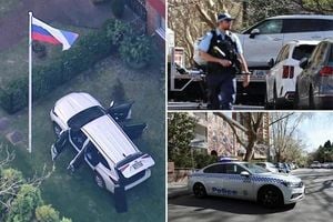 SUV Rams Russian Consulate Gates In Sydney Incident