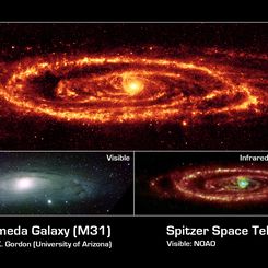 The Andromeda Galaxy in Infrared