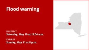 Flood Warning Issued For Onondaga County Until Sunday