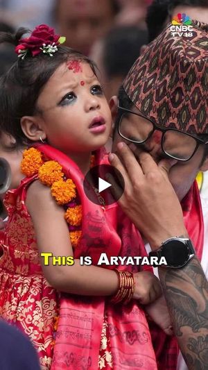 Nepal Crowns New Kumari As Living Goddess In Kathmandu