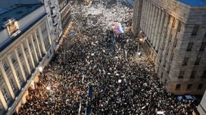 Hundreds Of Thousands Protest Corruption And Demand Accountability In Belgrade