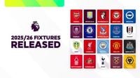 All 380 fixtures for 2025/26 Premier League season