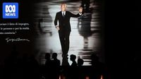 Hundreds of mourners farewell Giorgio Armani in Milan