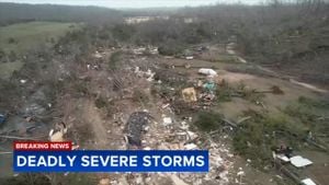 Severe Storms And Tornadoes Claim Lives Across Southern USA