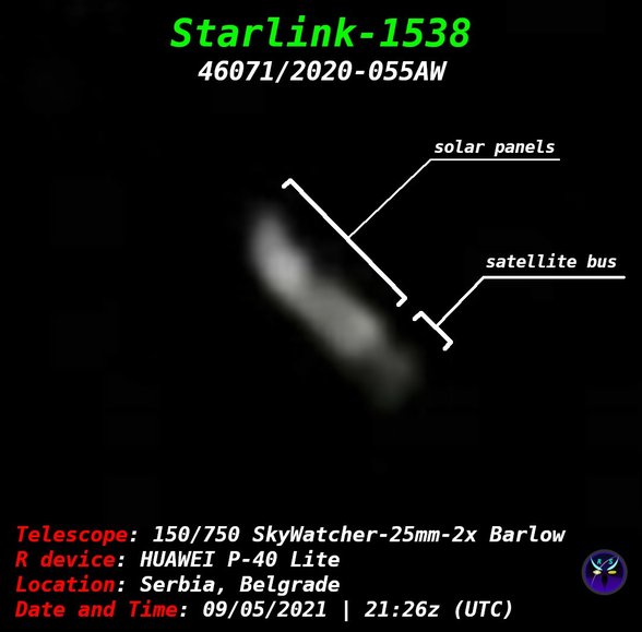 Bu Reddit kullanıcısı bir Starlink uydusunu fotoğrafladı ve ayrıntılarını ortaya çıkardı.