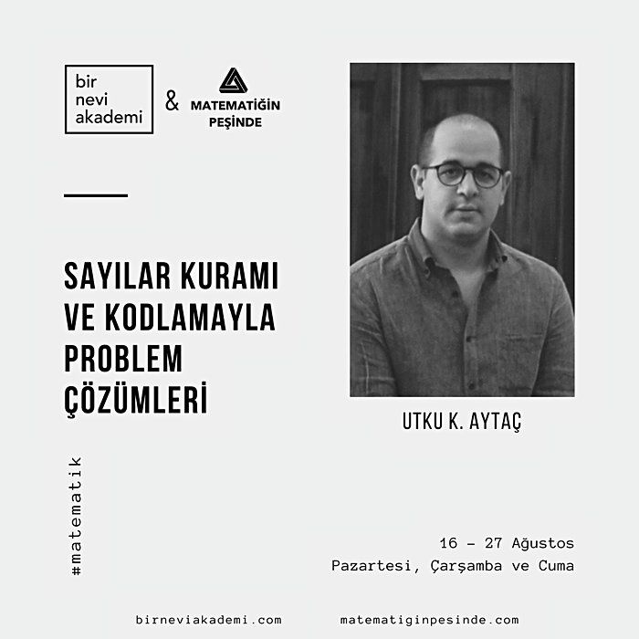 Sayılar Kuramı ve Kodlamayla Problem Çözümleri