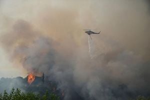 Climate Change Drives Record Wildfires In Southern Europe