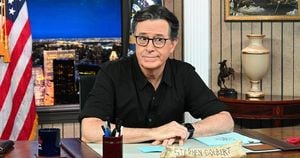 Colbert Shines Light On Rescue Dogs And Politics